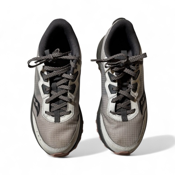 Saucony Aura TR Trail Women Size 8.5 Hiking Trail Campingcore Bonfire Tailgate - Picture 3 of 6